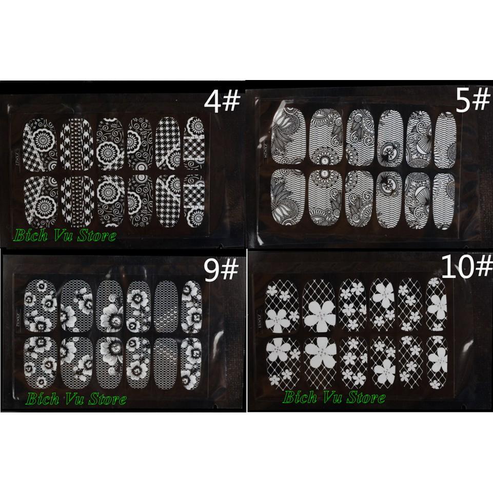 Decal ren dán full móng