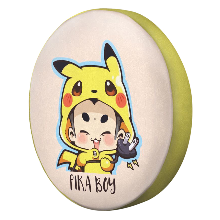 Gối tròn Cậu bé pikachu - GOCP160