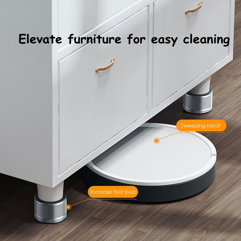 Chống rung máy giặt tủ lạnh làm giảm tiếng ồn / Vật liệu kim loại, chiều cao có thể điều chỉnh, thảm bàn chống trượt, thảm sofa