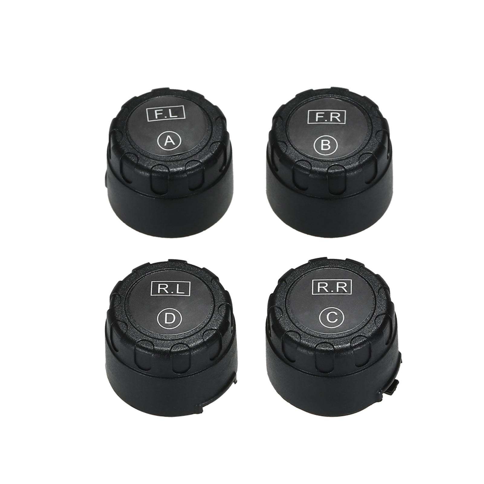 TPMS Smart Car Wireless Tire Pressure Monitoring System Cigarette Lighter Digital LCD Display with 4 Internal Sensors