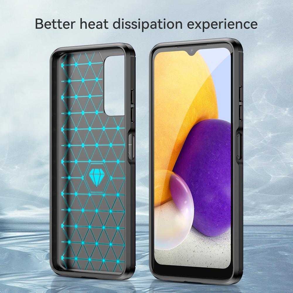 Ốp lưng dành cho Samsung A03S ốp silicone mềm Carbone phay xước chống sốc chống vân tay