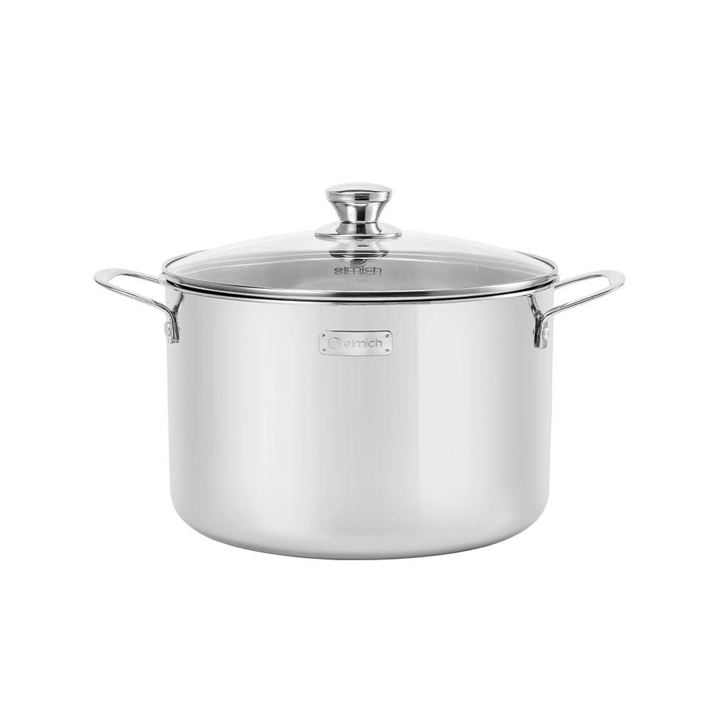 Nồi luộc gà Inox 3 lớp đáy liền Elmich Trimax Classic 28cm 2410OL, Hàng chính hãng, Dùng được mọi loại bếp - JoyMall