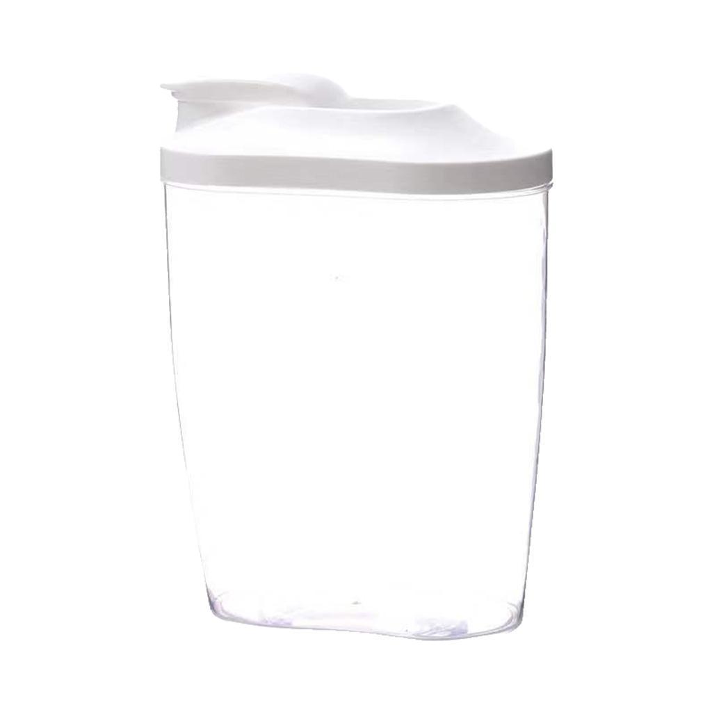 2X Food Storage Container Cereal Dispenser Flip Lid Dry Food Grain Rice 1500ml