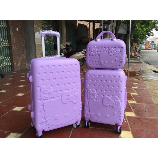 Set 3món Vali Kitty siêu yêu **Tặng túi bọc dày dặn**/ Cgia ngon