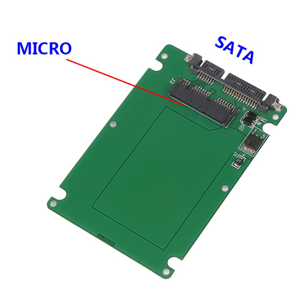 1.8" Micro SATA SSD HDD to 2.5" SATA Adapter Converter Card 100*70*10mm