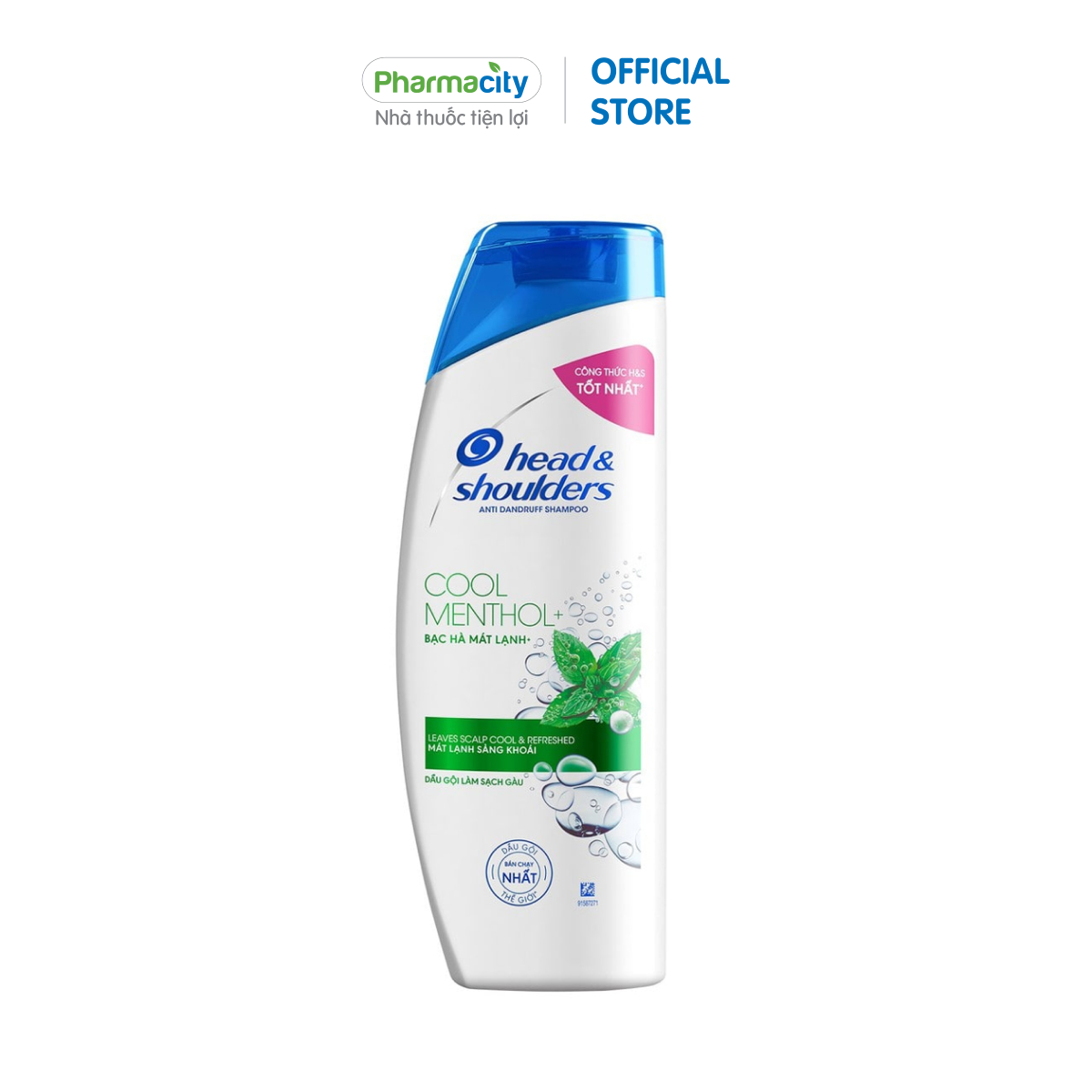 Dầu gội làm sạch gàu Head &amp; Shoulders Ultra Men Cool Menthol Anti Dandruff Shampoo (350ml)