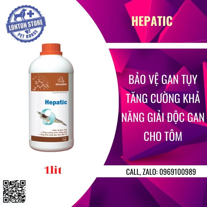 Vemedim Hepatic tôm - Tăng cường chức năng gan cho tôm, hỗ trợ tiêu hóa, loại thải độc cho tôm, 1lit