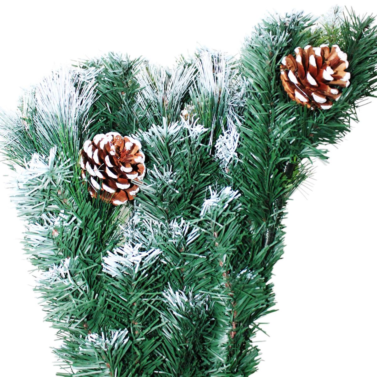 Cây Thông Noel 3 Loại Lá Phun Sơn Gắn Trái Thông 180 cm - Cây Treo - Chaang Chiia LP-TPFF-6