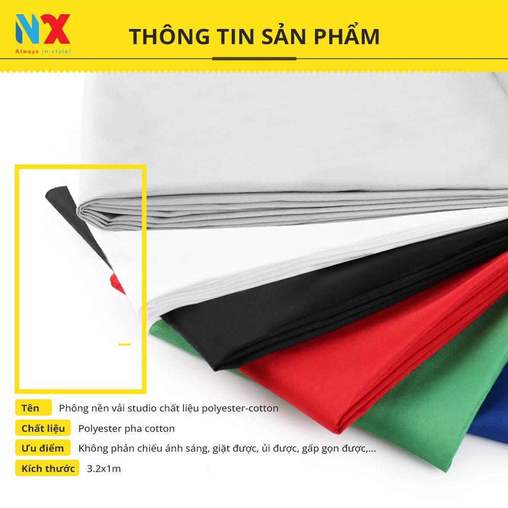 Phông nền vải studio chất liệu polyester-cotton dùng chụp ảnh sản phẩm, livestream, quay phim