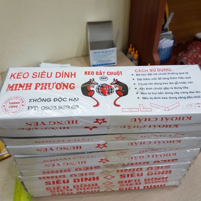 Combo 3 hộp keo siêu dính chuột