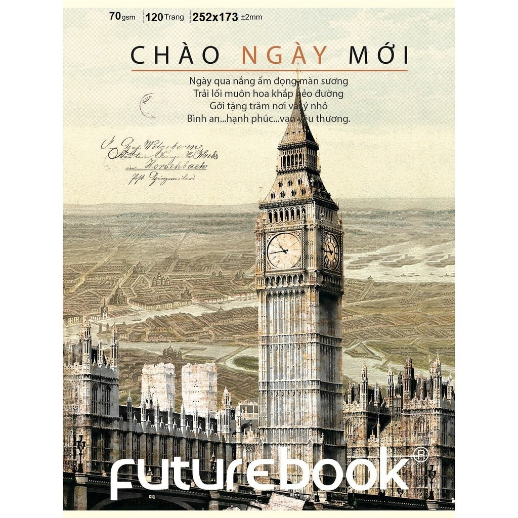 Vở kẻ ngang B5 Futurebook 120 trang,