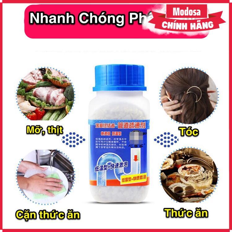 [Combo 3 Hộp ] Bột Thông Cống Modosa,Hoá Chất Thông Bồn Cầu Mạnh - Hàng Chính Hãng