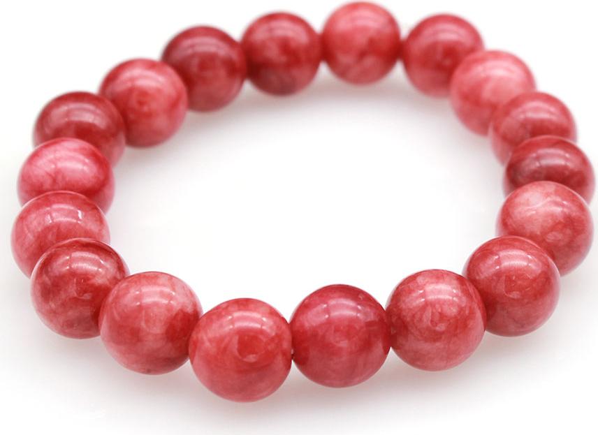 Lắc tay phong thủy nữ Bạc Hiểu Minh ltu368 màu san hô