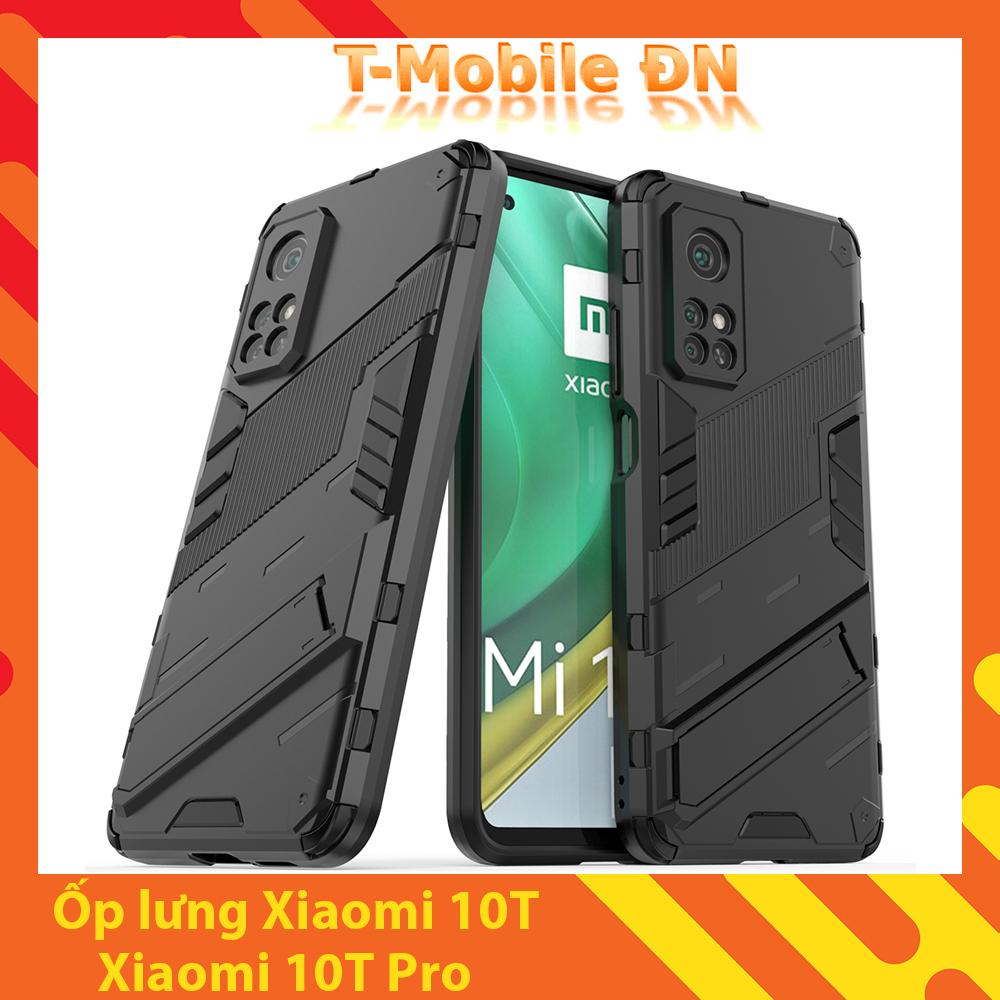 Ốp lưng cho Xiaomi Mi 10T Pro, Ốp chống sốc Iron Man PUNK cao cấp kèm giá đỡ cho Mi 10T Pro