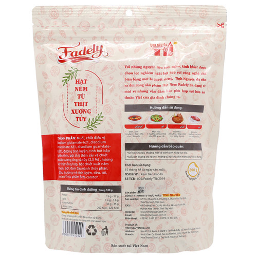 Hạt Nêm Fadely Từ Thịt Và Xương Tủy (390g)