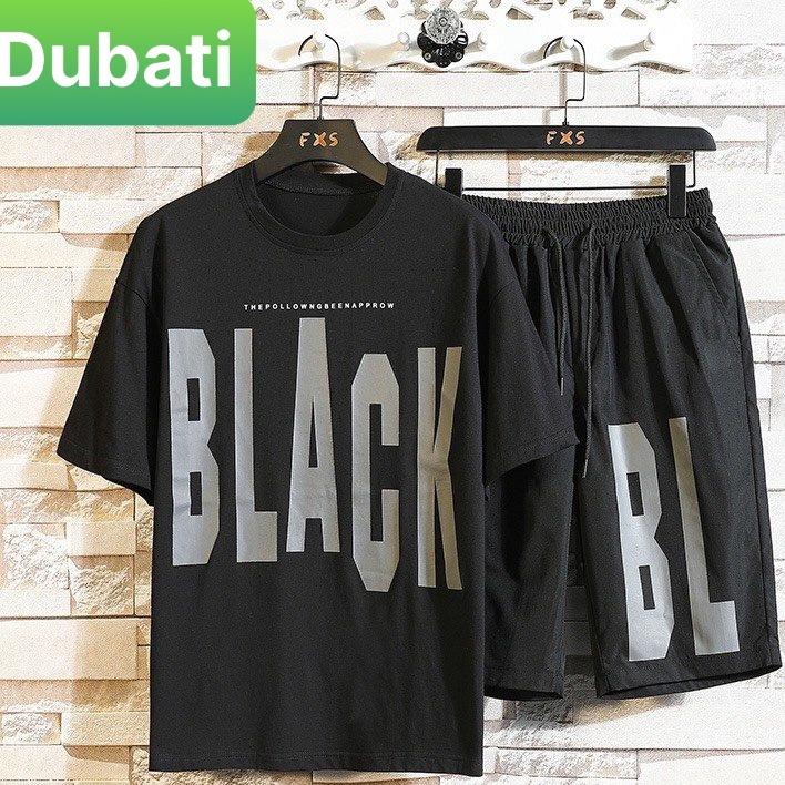 ĐỒ BỘ THỂ THAO CHỮ BLACK, SET ĐỒ BỘ THỂ THAO,ĐỒ BỘ NAM, ĐỒ BỘ TẬP GYM MANG Ở NHÀ, ĐI CHƠI CAO CẤP- DUBATI FASHION