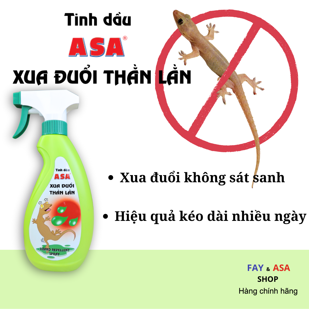 Xua Đuổi Thằn Lằn ASA 300ml - Xua đuổi thằn lằn, thạch sùng, không sát sanh, hiệu quả lâu dài