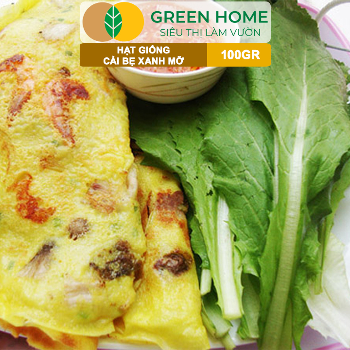 Hạt Giống Cải Bẹ Xanh Mỡ GreenHome, GÓI 100GR, Dễ Trồng, Nảy Mầm Cao, Thu Hoạch,Năng Suất R33