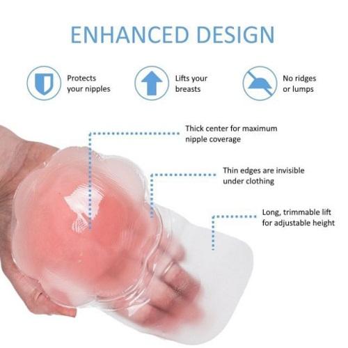 Miếng Dán Ngực Nâng Ngực Silicon Không Dây, Miếng Dán Che Đầu Ti Chống Xệ