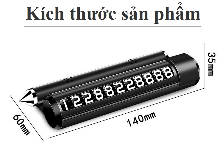 Bảng ghi số điện thoại cho ô tô có chức năng phá kính thoát hiểm kiêm giá đỡ điện thoại tiện dụng