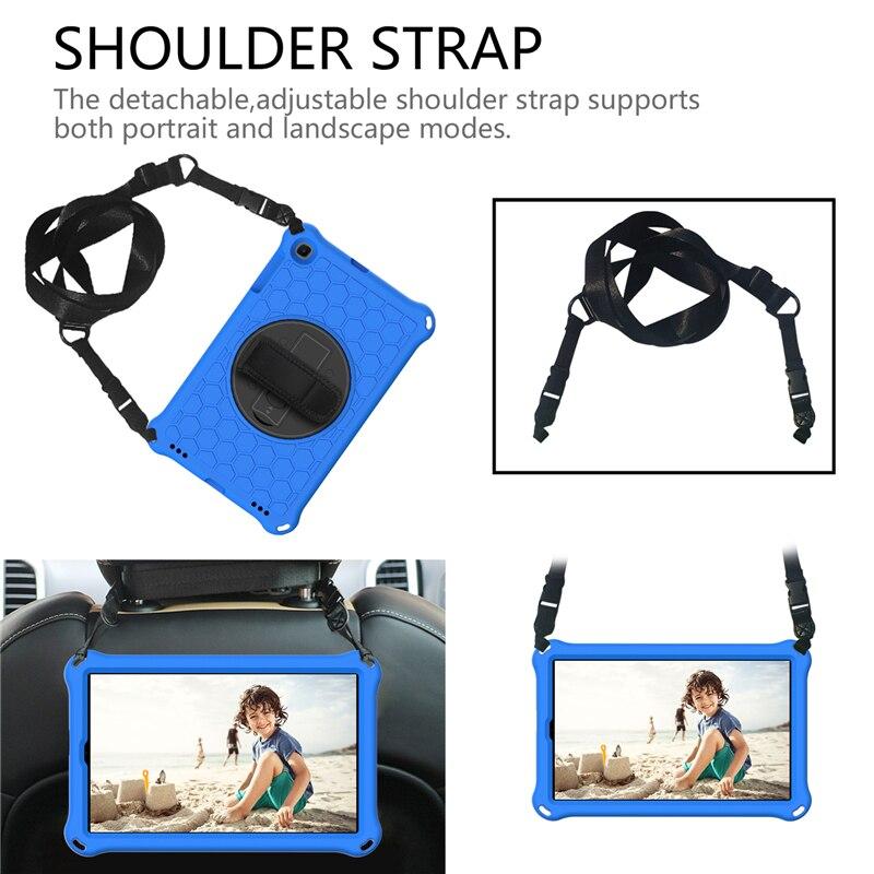 Ốp Lưng Chống Sốc Có Dây Đeo Cho Samsung Galaxy Tab A 10.1 Inch 2019 Sm-T510 T515