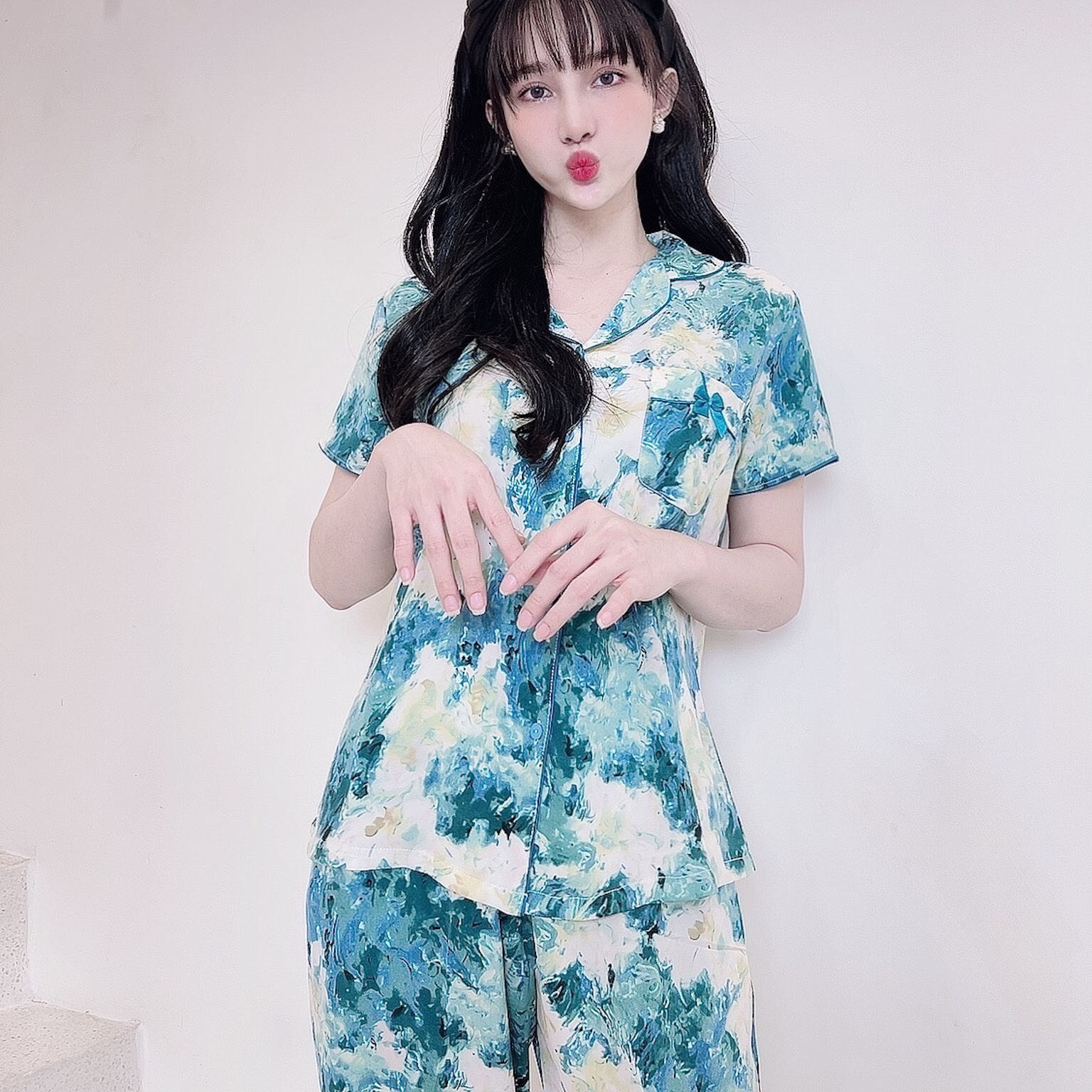 Đồ Bộ Lụa/Lanh/Satin Dài Mặc Ở Nhà Nữ - Bộ Ngủ Nữ Tay Ngắn BabyDoll Mặc Mùa Hè, Nhiều Mẫu Dễ Thương