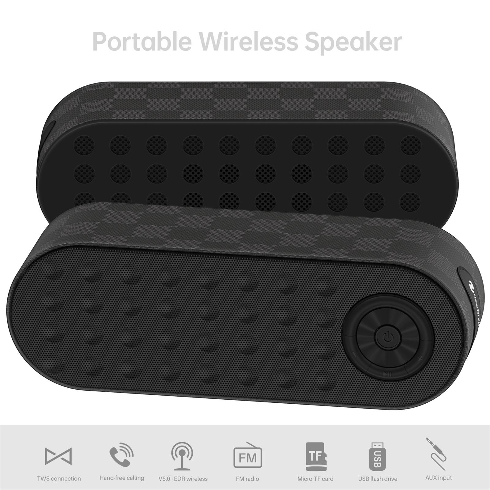 Loa không dây di động Loa tương thích Bluetooth Hộp âm thanh Bass Soundbars Hộp nhạc Máy nghe nhạc cho cắm trại ngoài trời Màu sắc: 9909-Đen