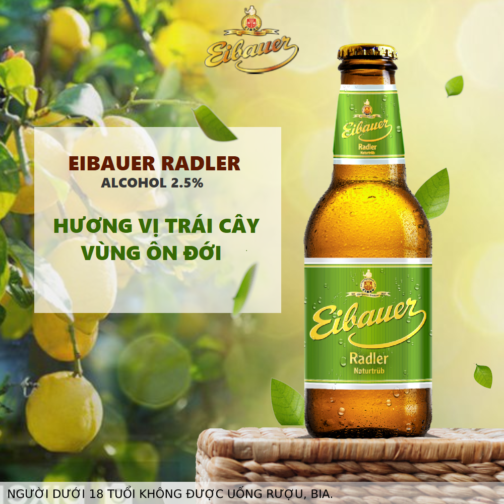 [SINCE 1810] Hộp Quà Tết - Thùng Đức Thầy Tu Eibauer Vàng 5.2 Độ - Lên Men Tự Nhiên, Nhập Khẩu Chính Hãng