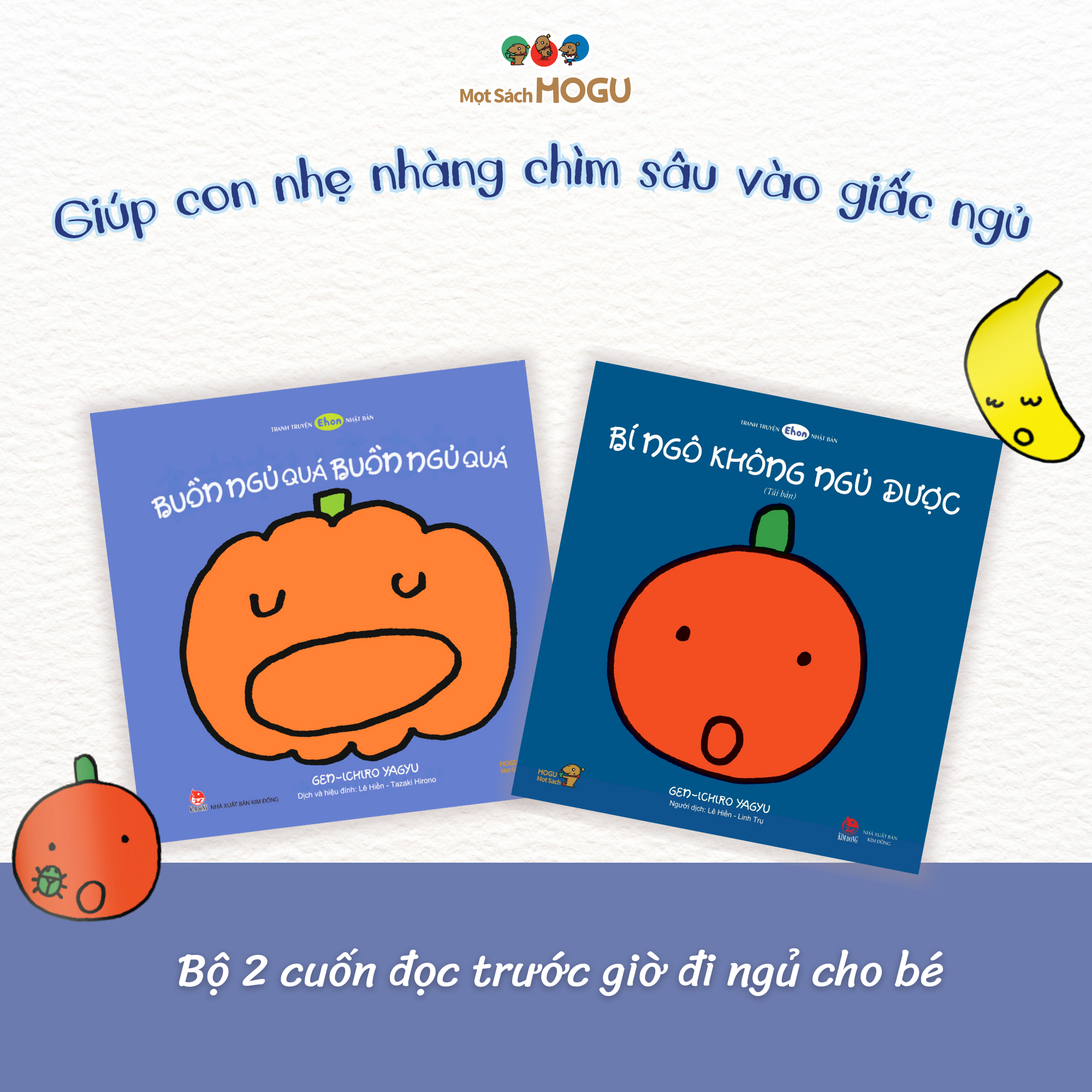 Truyện Ehon bé 1-2-3 tuổi - Bộ 2 cuốn Chúc bé ngủ ngon
