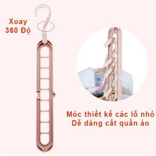 Móc Treo Quần Áo Đa Năng Thông Minh 9 Lỗ