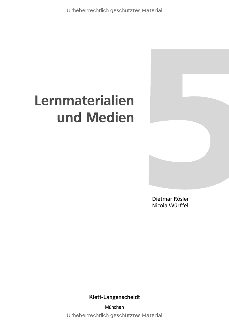 DLL 05: Lernmaterialien und Medien