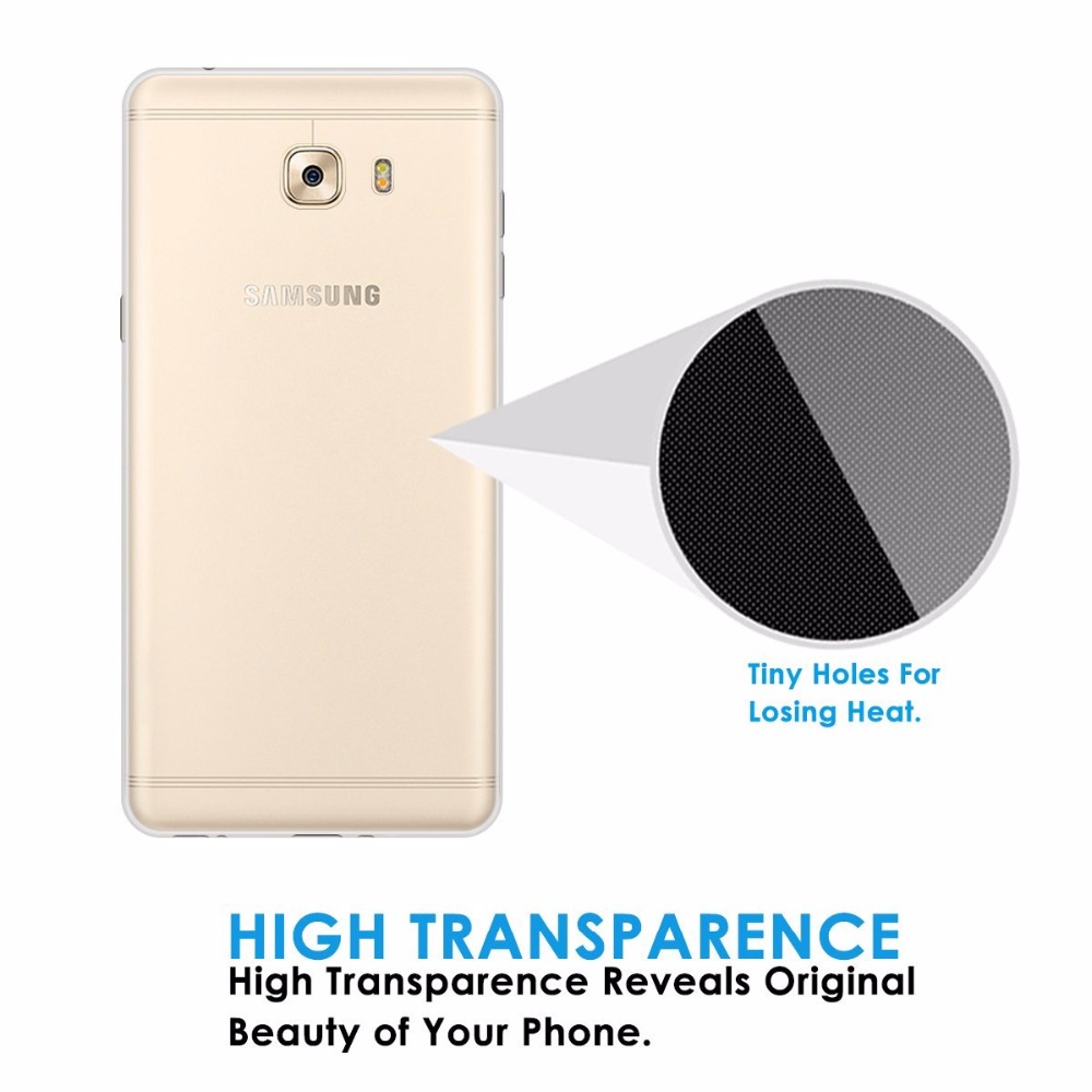 Ốp lưng dẻo cho Samsung Galaxy C9 Pro hiệu Ultra Thin mỏng 0.6mm chống trầy - Hàng chính hãng