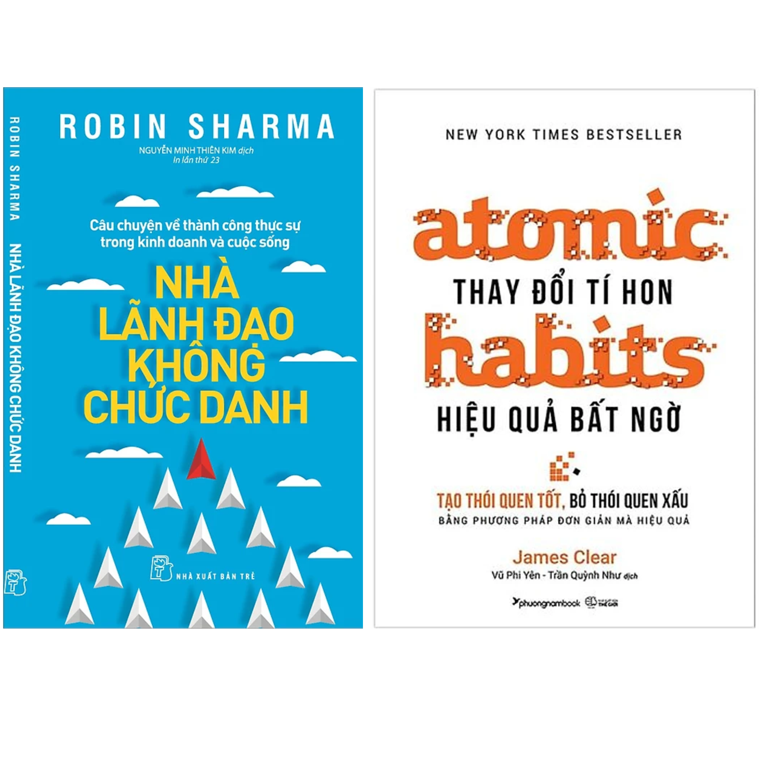 Combo 2Q: Nhà Lãnh Đạo Không Chức Danh + Atomic Habits - Thay Đổi Tí Hon, Hiệu Quả Bất Ngờ