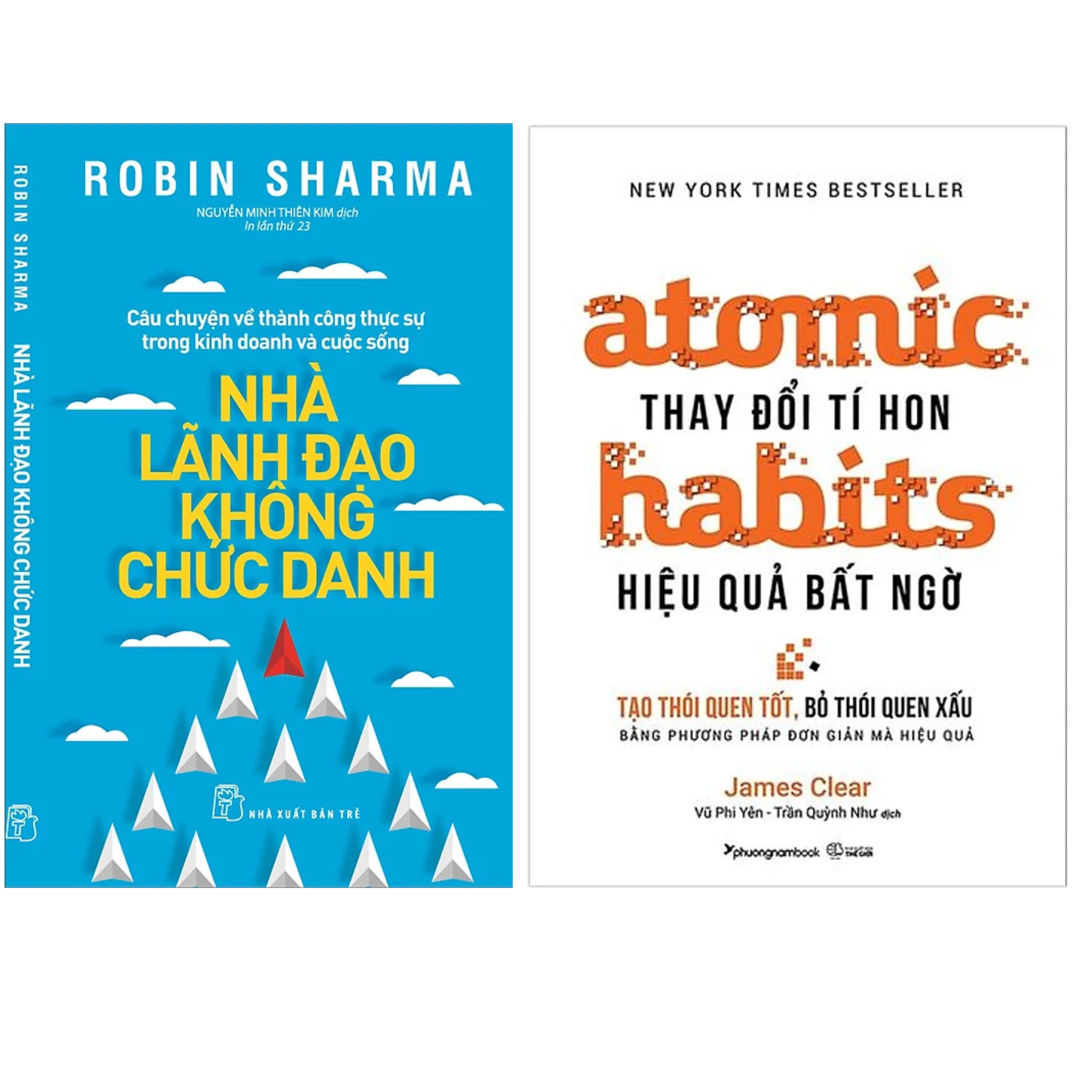 Combo 2Q: Nhà Lãnh Đạo Không Chức Danh + Atomic Habits - Thay Đổi Tí Hon, Hiệu Quả Bất Ngờ (Nghệ Thuật Lãnh Đạo Thành Công/ Những Thay Đổi Nhỏ Tạo Nên Thành Công Lớn)