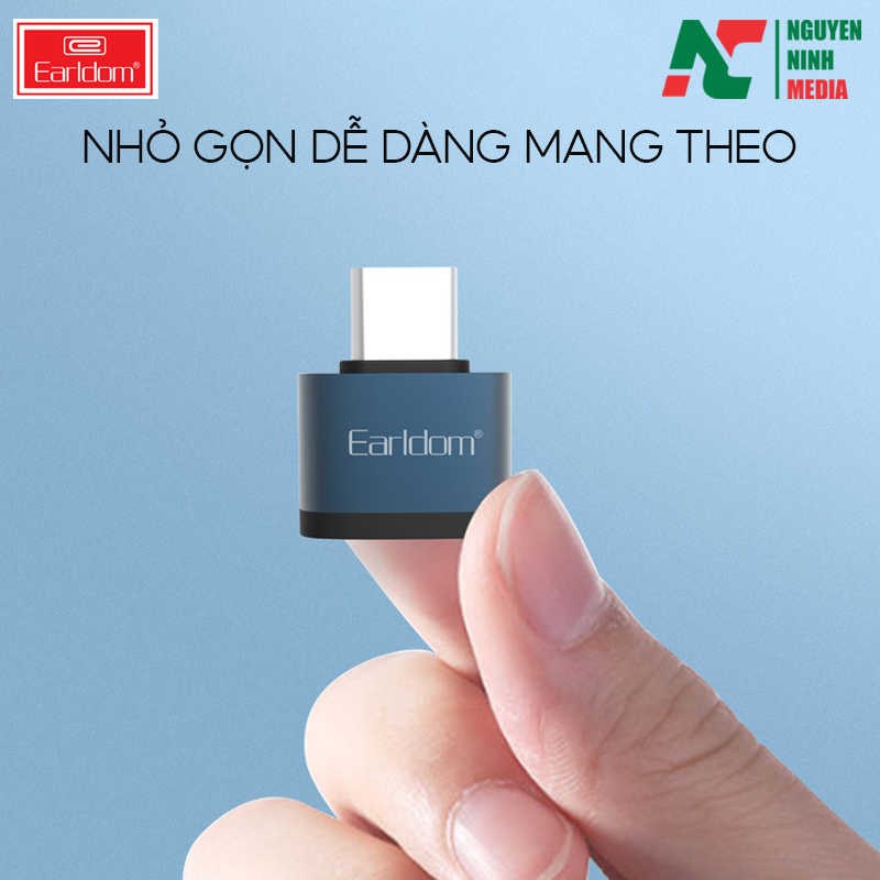 Đầu Chuyển Micro USB Sang Type C Earldom OT62 - Hàng Chính Hãng