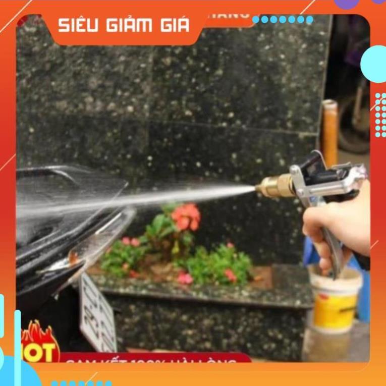 Bộ vòi xịt tăng áp 3 lần rửa xe tưới cây điều chỉnh mức nước tiết kiệm nước đa năng 206400
