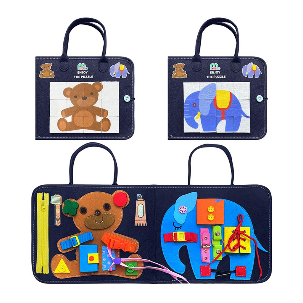 Kids Busy Board Montessori Toys Montessori Early Education Dress Aids Preschool Toys for Kids Children