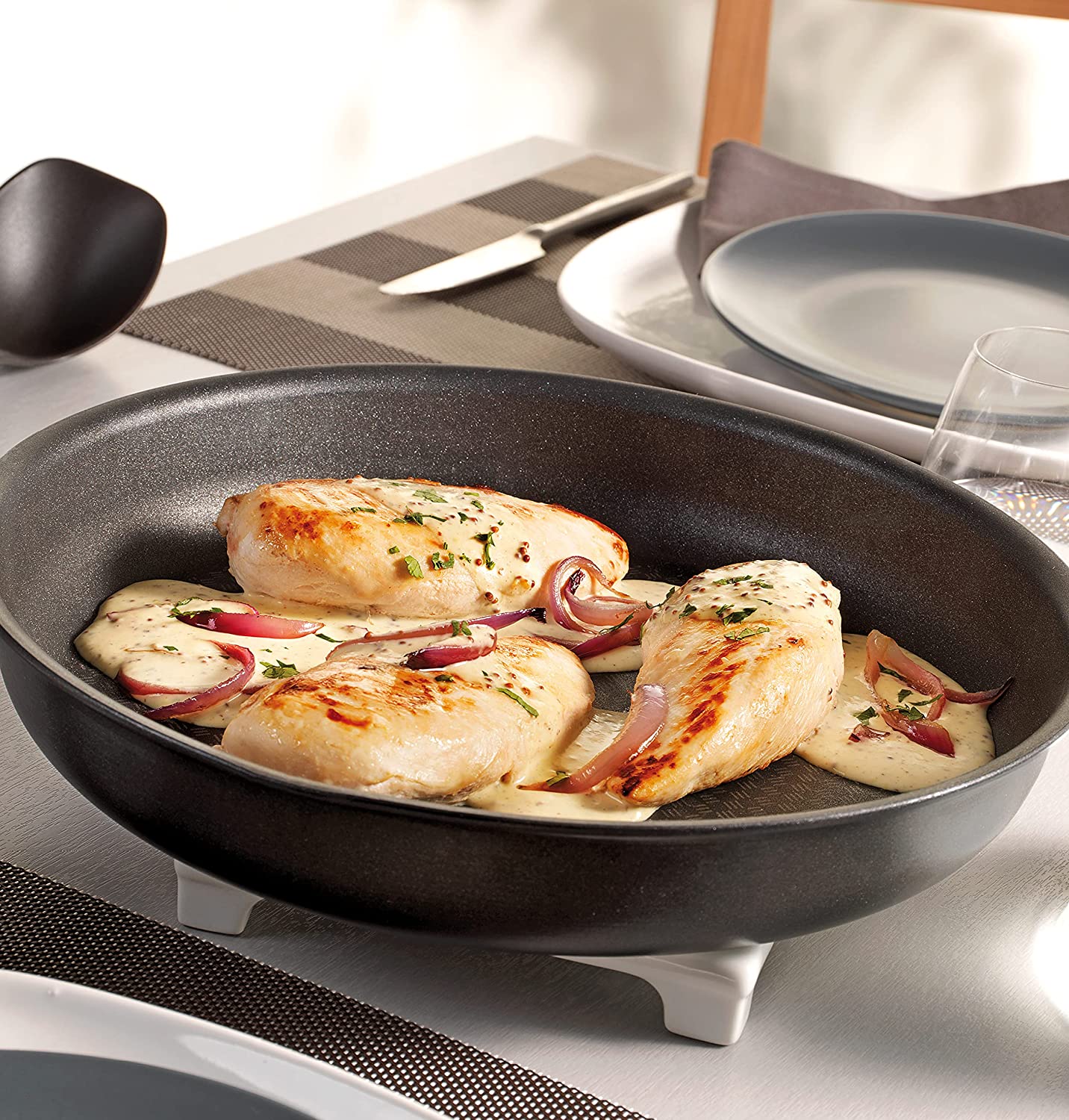 Bộ Chảo Rời Chống Dính TEFAL L65092 Ingenio Expertise 24 & 28 Cm, Nhập Khẩu Đức, Phủ Titanium Excellence Bền Gấp 6 Lần Chảo Thường - Hàng Nhập Khẩu
