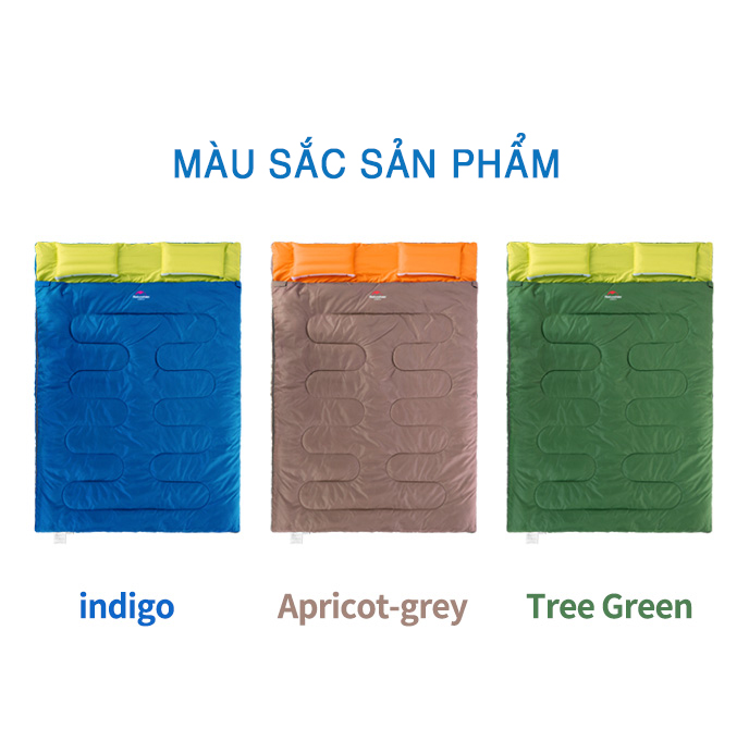 Túi Ngủ Đôi Naturehike 2 Người Kèm Gối SD15M030-J