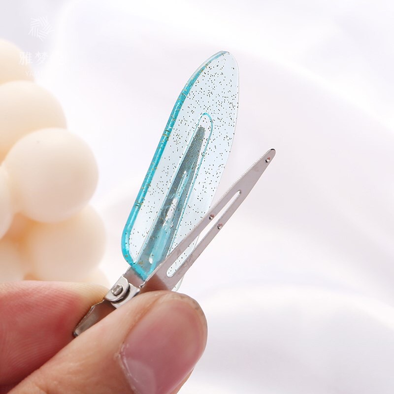Kẹp Tóc Mỏ Vịt Màu Trơn Phối Kim Tuyến Hot Trend - Set 4 Kẹp Tóc Mái Mỏ Vịt Xinh Xắn Cho Nữ