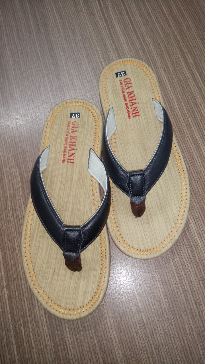 Dép kẹp nữ da thật Gia Khánh GK0130