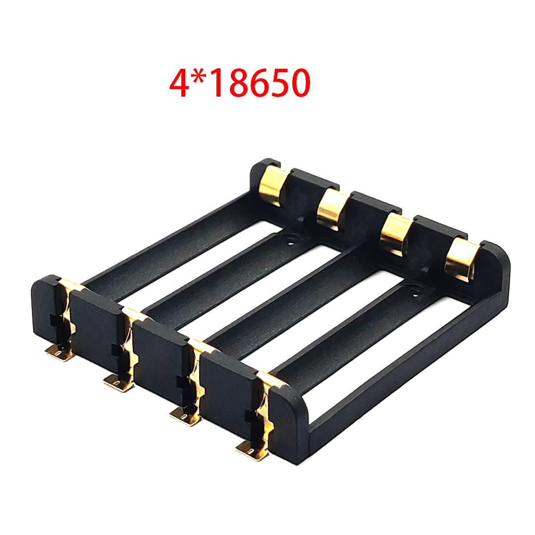 1x2x4x 18650 Giá đỡ pin SMT Hộp đựng pin 18650 SMD Hộp đựng Hộp đựng Công suất ngân hàng có chân cắm bằng đồng Có thể sạc lại Màu SMT: 4-18650