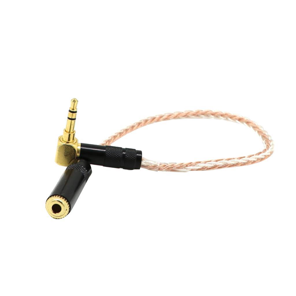 20 cm elbow 3.5 mm male to female stereo extension