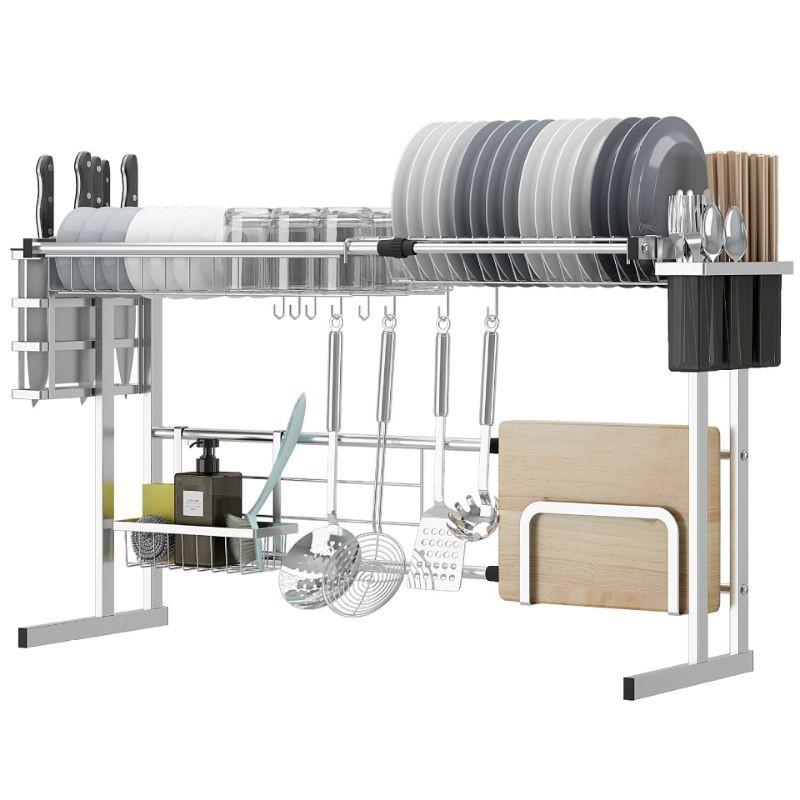 Kệ để chén, bát thông minh trên chậu rửa chén inox 304 cao cấp