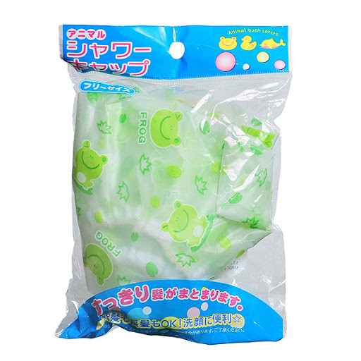 Nón trùm đầu Nylon cao cấp chống thấm nước khi tắm 30cm- Hàng nội địa Nhật Bản- Made in Japan