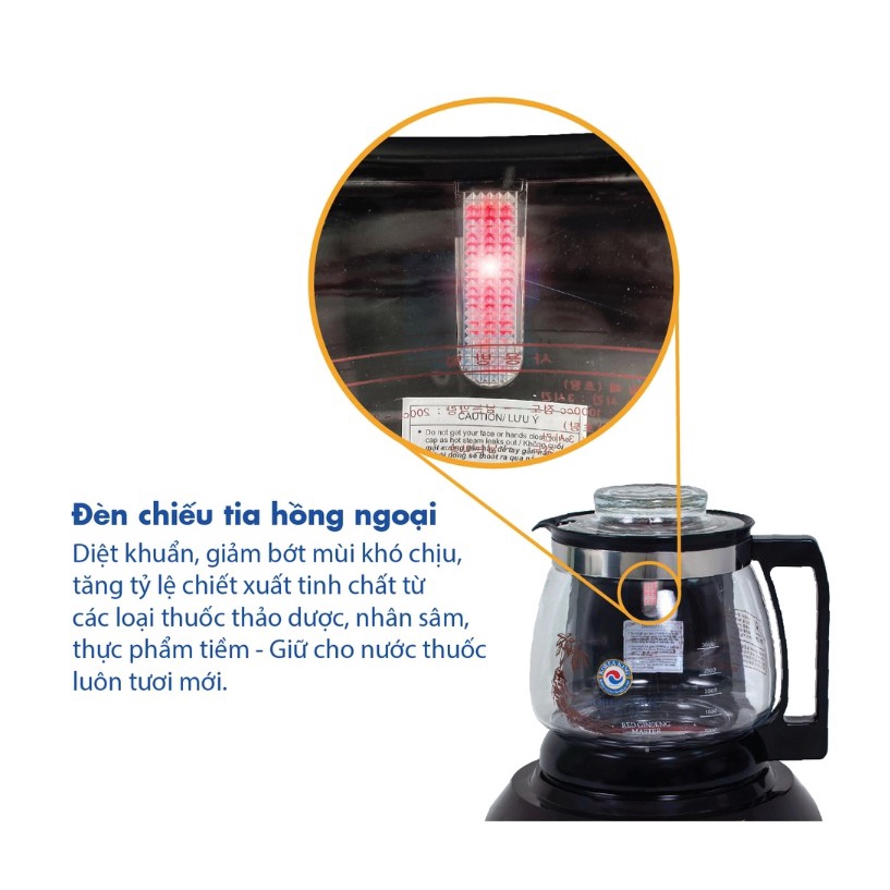 Siêu sắc thuốc bắc bằng Điện Tự động Korea King KMP-7000G 3Lit