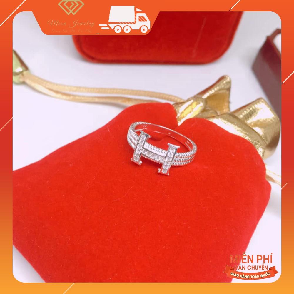 NHẪN BẠC TA CHỮ H - NHẪN DÁNG MỚI SIÊU ĐẸP
