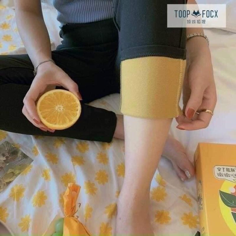 quần legging lót lông vc hộp cam