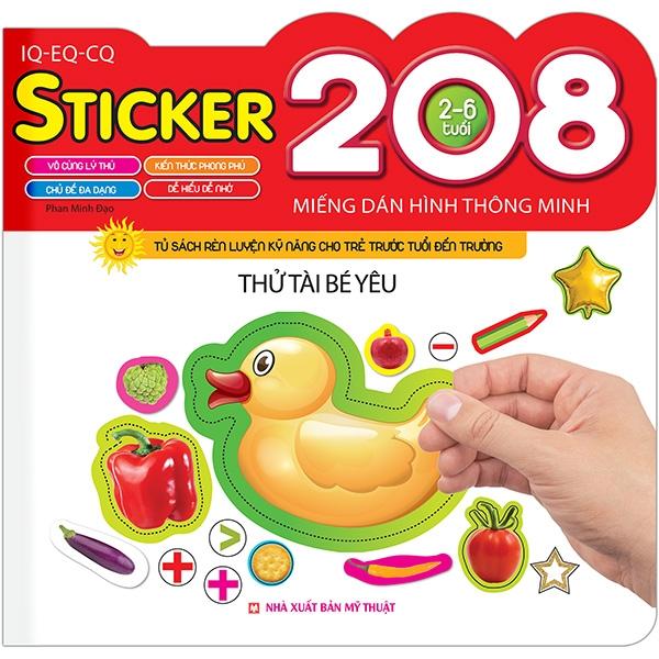 208 Miếng Dán Hình Thông Minh – IQ – EQ – CQ Thử Tài Bé Yêu