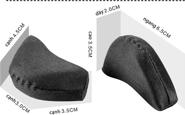 Combo 2 cặp lót mũi giày cao gót đệm êm ngón chân dùng mang giày tây, giày mũi nhọn, giày bít mũi cực êm chân PK38